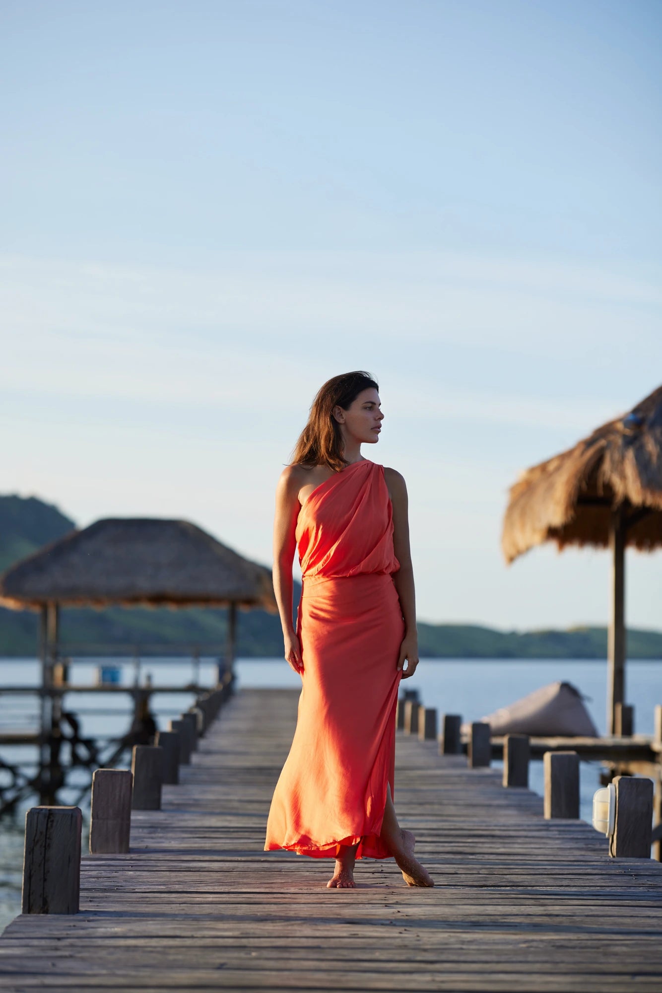 ELPIDA DRESS CORAL - Miss Milne