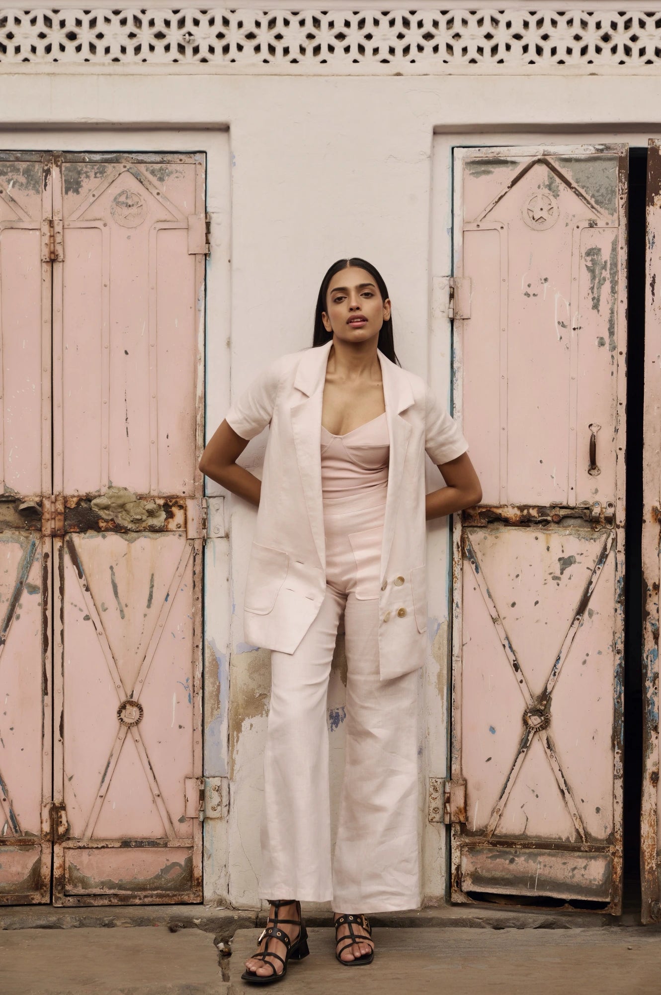 BAHAMA SUIT PANT SOFT PINK - Miss Milne