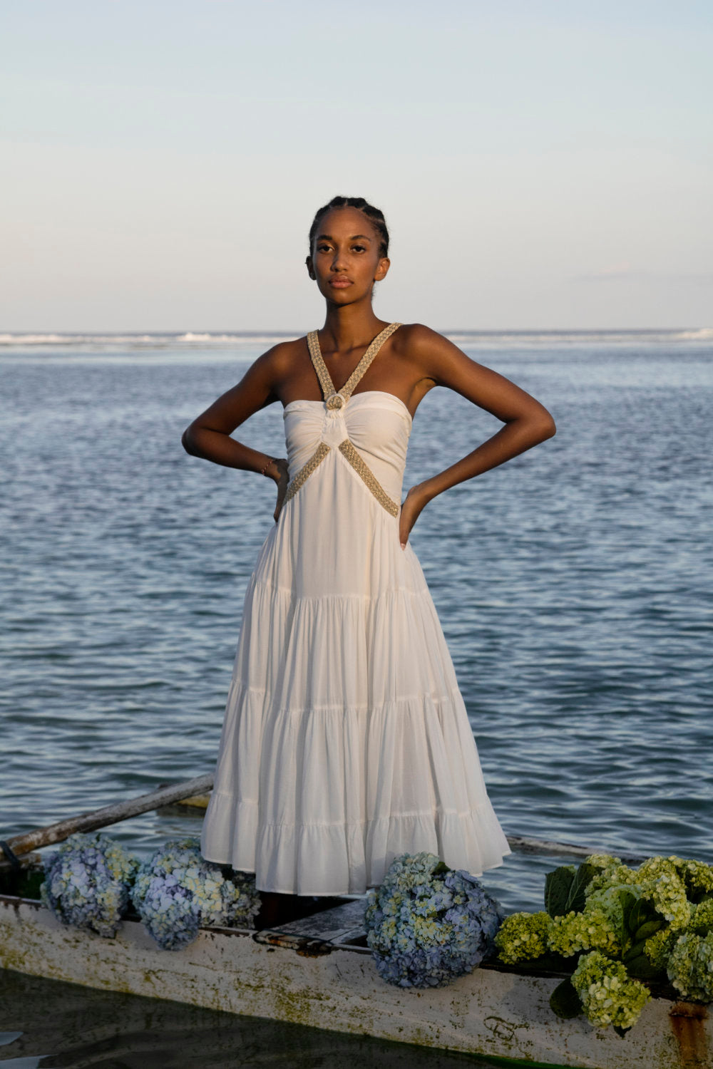 EMMA DRESS WHITE - Miss Milne