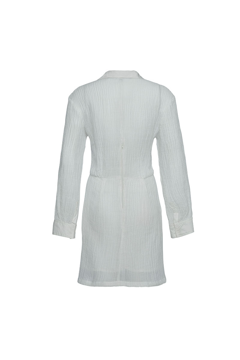 COSTA RICA SHIRT DRESS OFF WHITE - Miss Milne