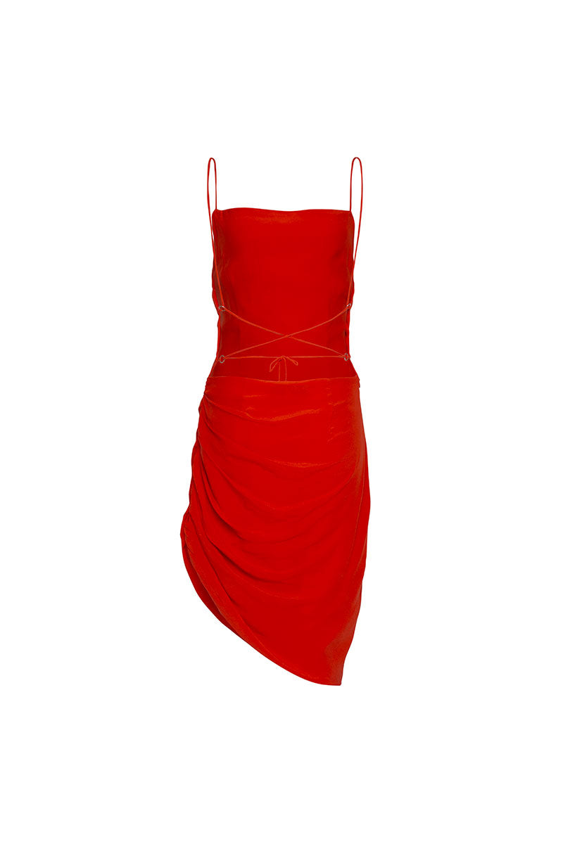 MANHATTAN DRESS CORAL - Miss Milne
