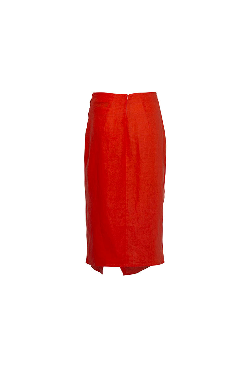 SAVANNAH SKIRT CORAL - Miss Milne