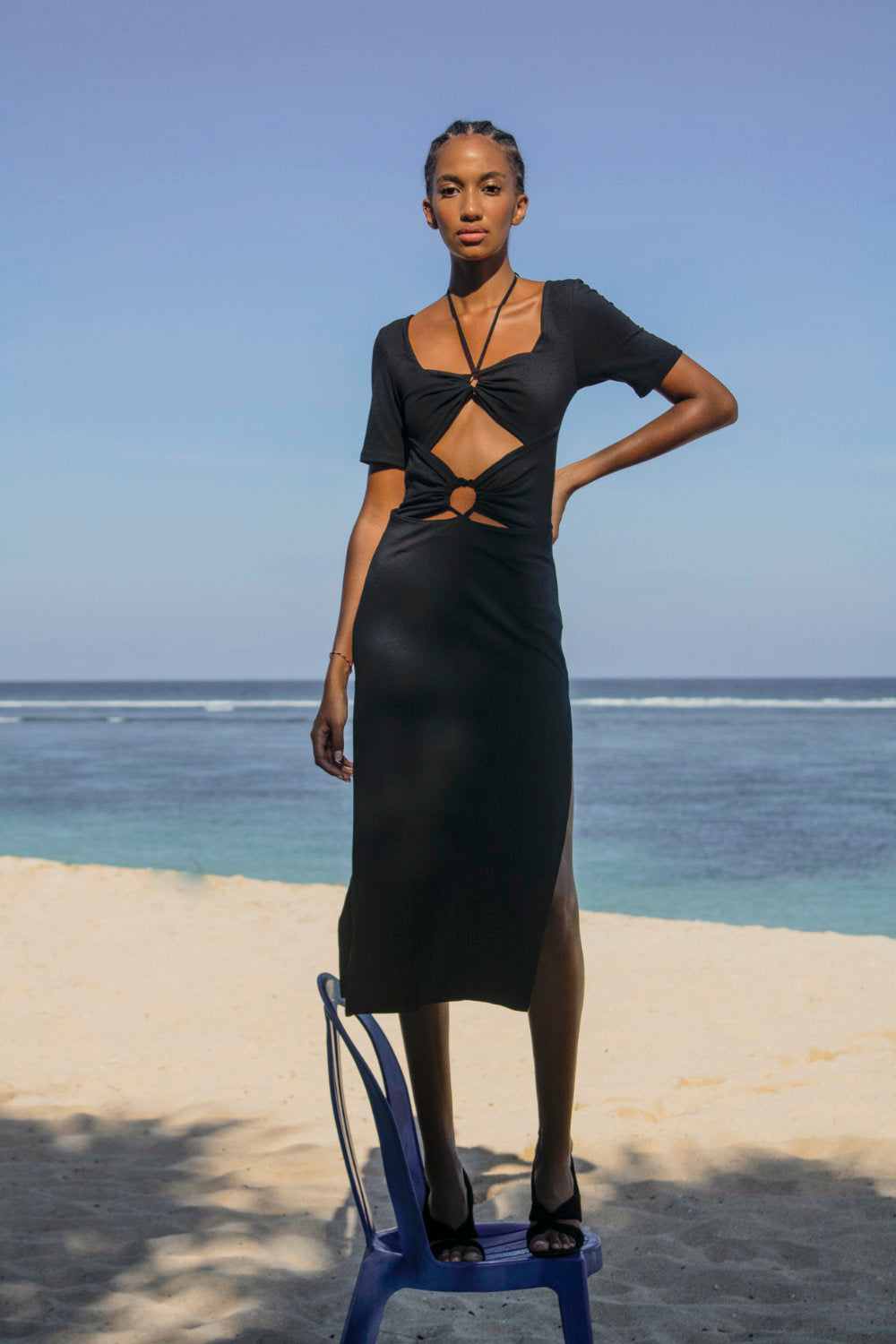 MYKONOS TIE DRESS - Miss Milne