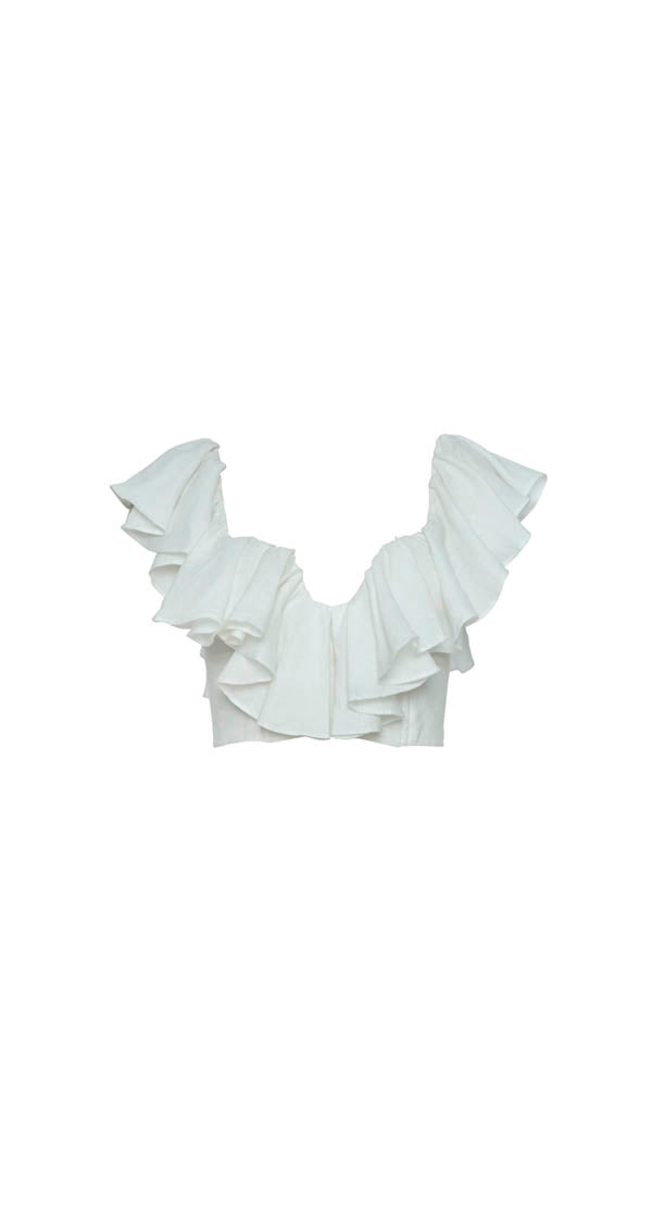 LOU LOU BLOUSE WHITE - Miss Milne
