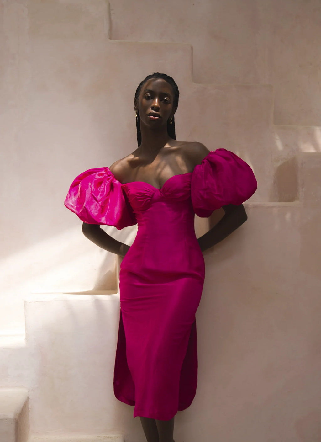 Tokyo rose midi deals dress